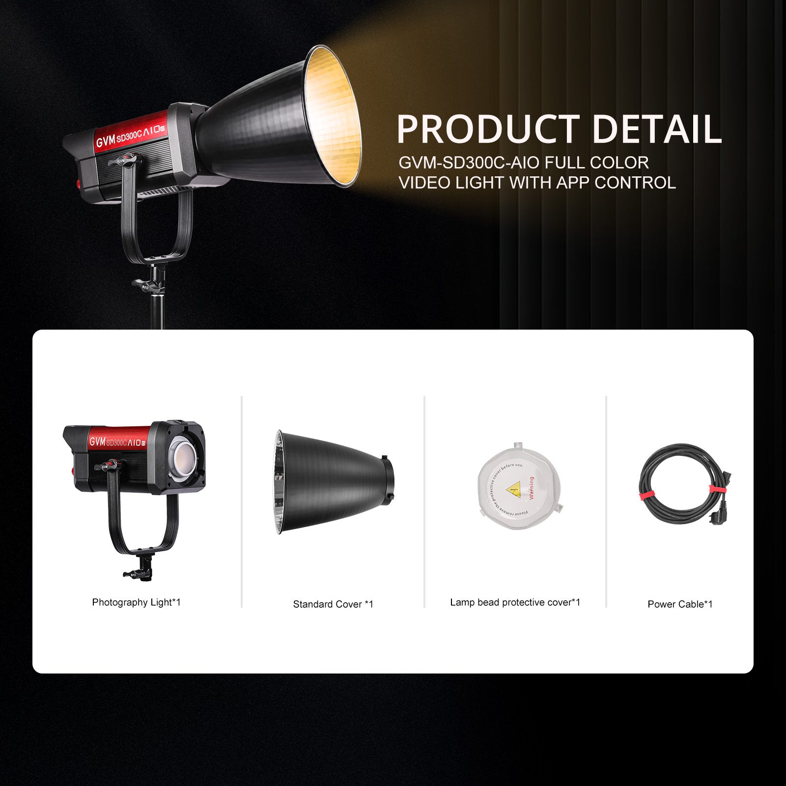 AIO 300C Best RGB LED Light for Filmmaking