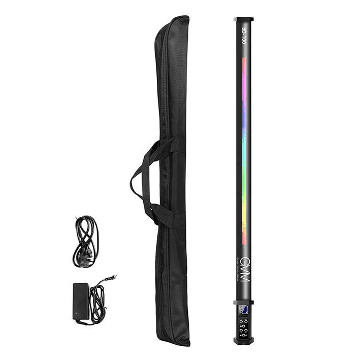Portable RGB photography stick light with power supply