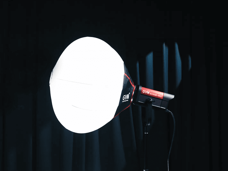 Portable Photography Lights featuring a large deep parabolic softbox for soft, even studio-quality illumination.