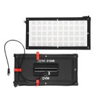GVM Z150B Zipfile series 150W bi-color rectangular LED panel light, a professional LED video light with high CRI 97+. Perfect for video recording and film lighting setups, offering continuous lighting.